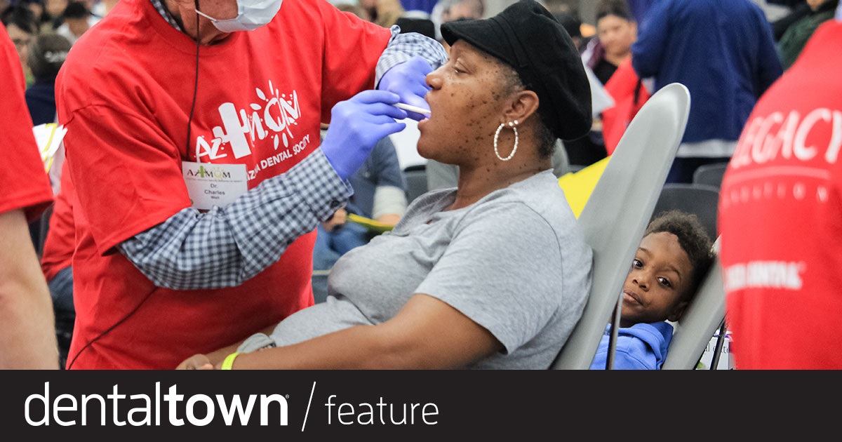 7th Annual Arizona Dental Mission of Mercy Treats Thousands in Need More than 1,500 volunteers turned the state fairgrounds' coliseum into a 100-chair free dental clinic