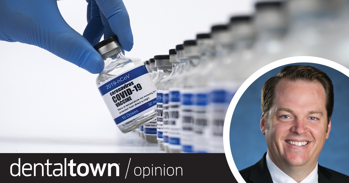 Professional Courtesy: Will Dentists Get the COVID Vaccine? Editorial director Dr. Tom Giacobbi shares his experience participating in a COVID-19 vaccine trial and wonders when dentists will be eligible to receive the vaccine once it becomes readily available.