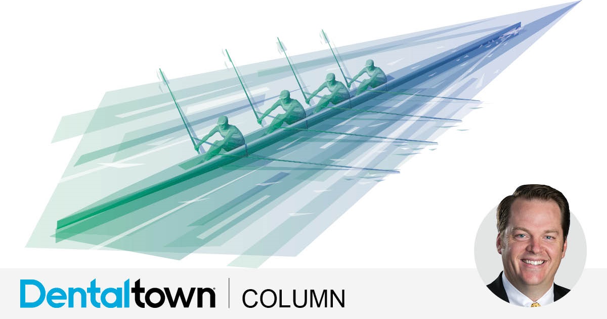 Professional Courtesy: Who’s in Your Boat? Editorial director Dr. Thomas Giacobbi explains how a dental team is like a rowing team, and recaps why Dentaltown is the best place to help get your team all headed in the same direction.