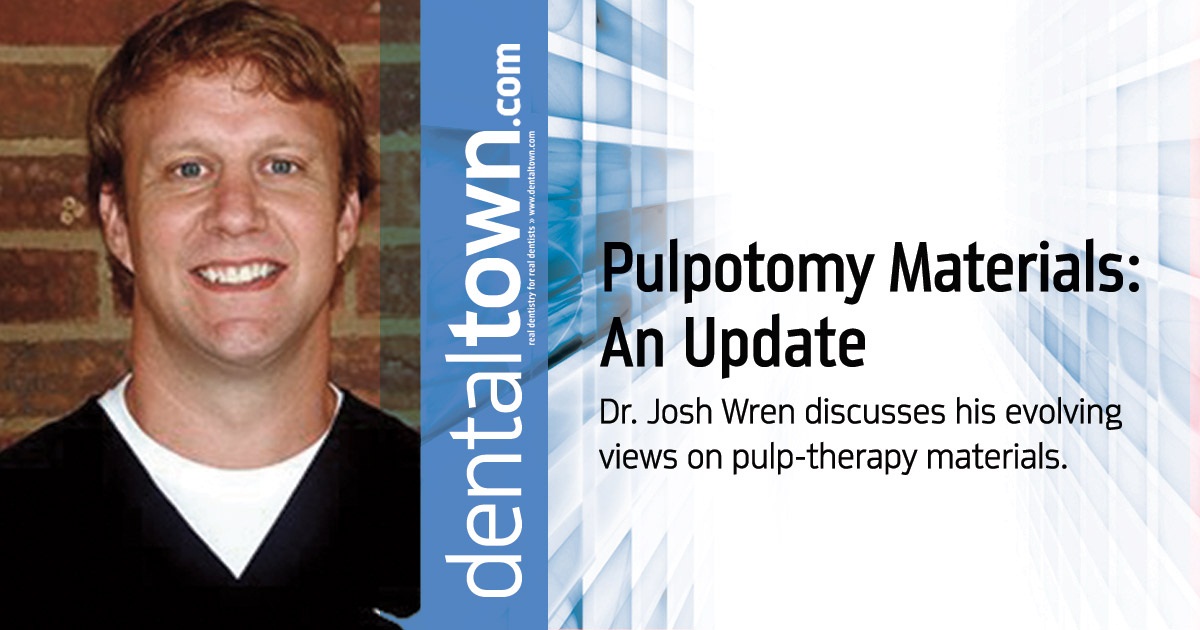 Pulpotomy Materials: An Update Dr. Josh Wren discusses his evolving views on pulp-therapy materials. 