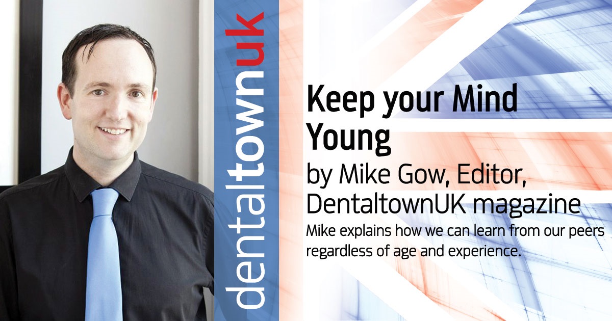 Keep your Mind Young Editor Mike Gow talks to Dr. Shiraz Khan at The Young Dentist Academy event. Mike explains how we can learn from our peers regardless of age and experience.