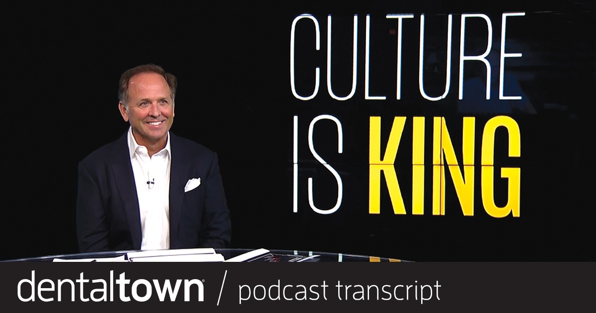 Dentistry Uncensored Highlights: Intents and Purposes Scheduling Institute founder Jay Geier and Dentaltown founder Dr. Howard Farran discuss the importance of creating a culture in your dental practice
in this excerpt from their Dentistry Uncensored podcast session.