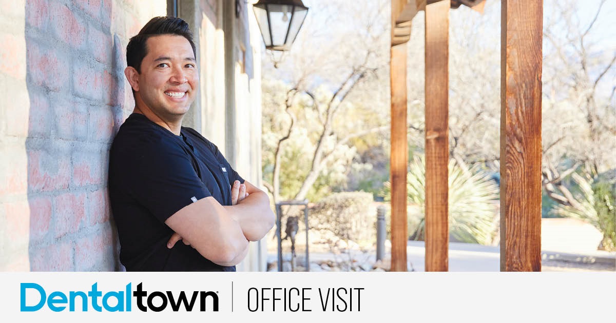 Office Visit: Dr. Joshua Nagao Dr. Joshua Nagao found himself drawn to oral surgery even before he finished dental school and took over a practice in Tucson, Arizona. After mentoring under a prominent specialist, this Townie hit the ground running and quickly turned his office into a dental oasis in the Sonoran Desert. With an emphasis on IV sedation, implants and the top tech the market has to offer, this doc has grown production toward a $2 million milestone. 
