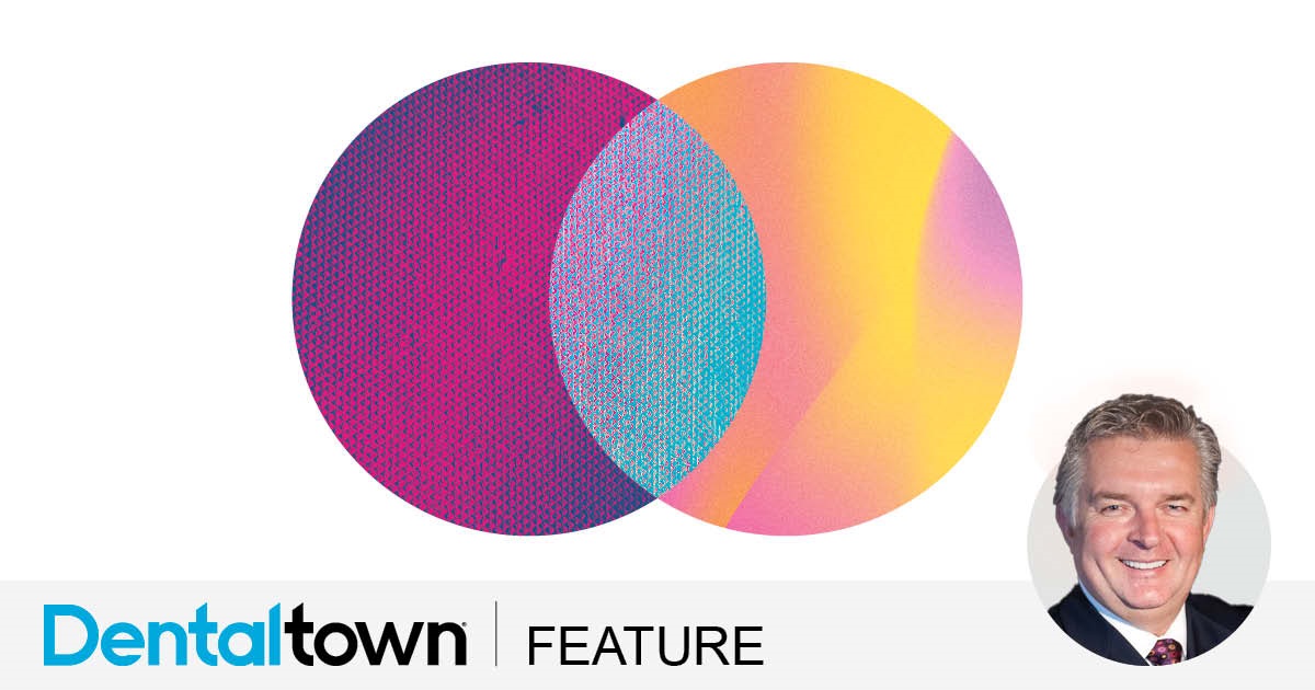 A Dynamic Duo After a patient presented with worn dentition, tooth loss and concerns over the aesthetics of his smile, Dr. John Heimke planned a full-mouth rehabilitation project that involved three crown-and-bridge units and six veneers.