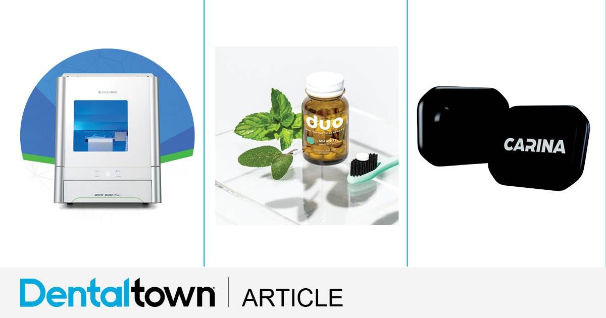 New Products Take a look at some of the newest products hitting the dental market.