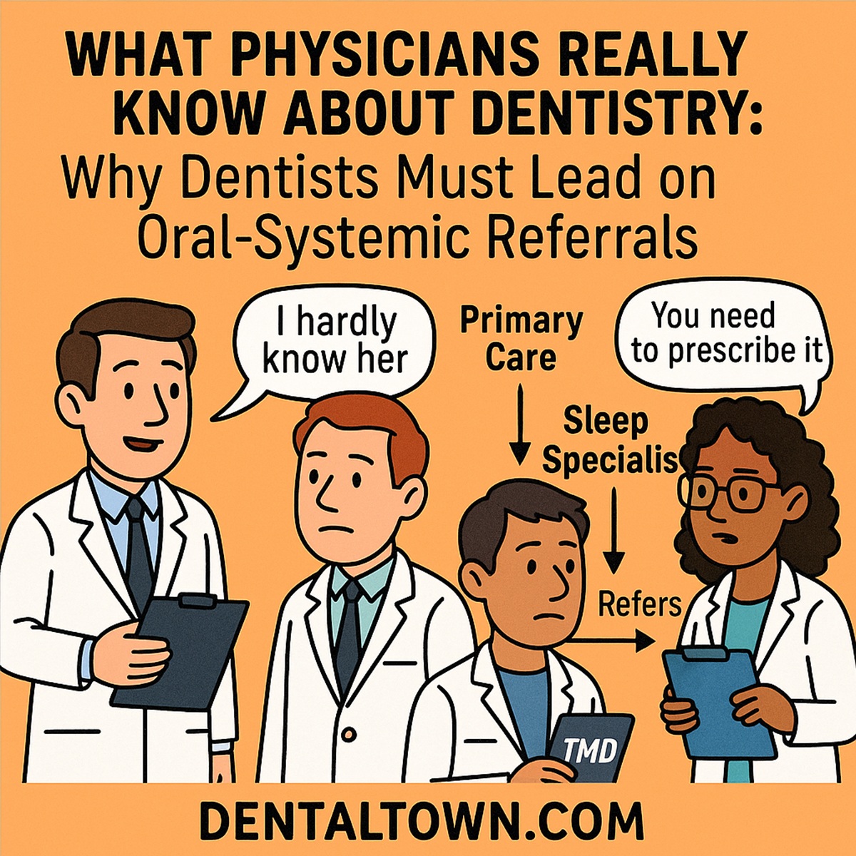What Physicians Really Know About Dentistry Why dentists must lead on oral-systemic referrals