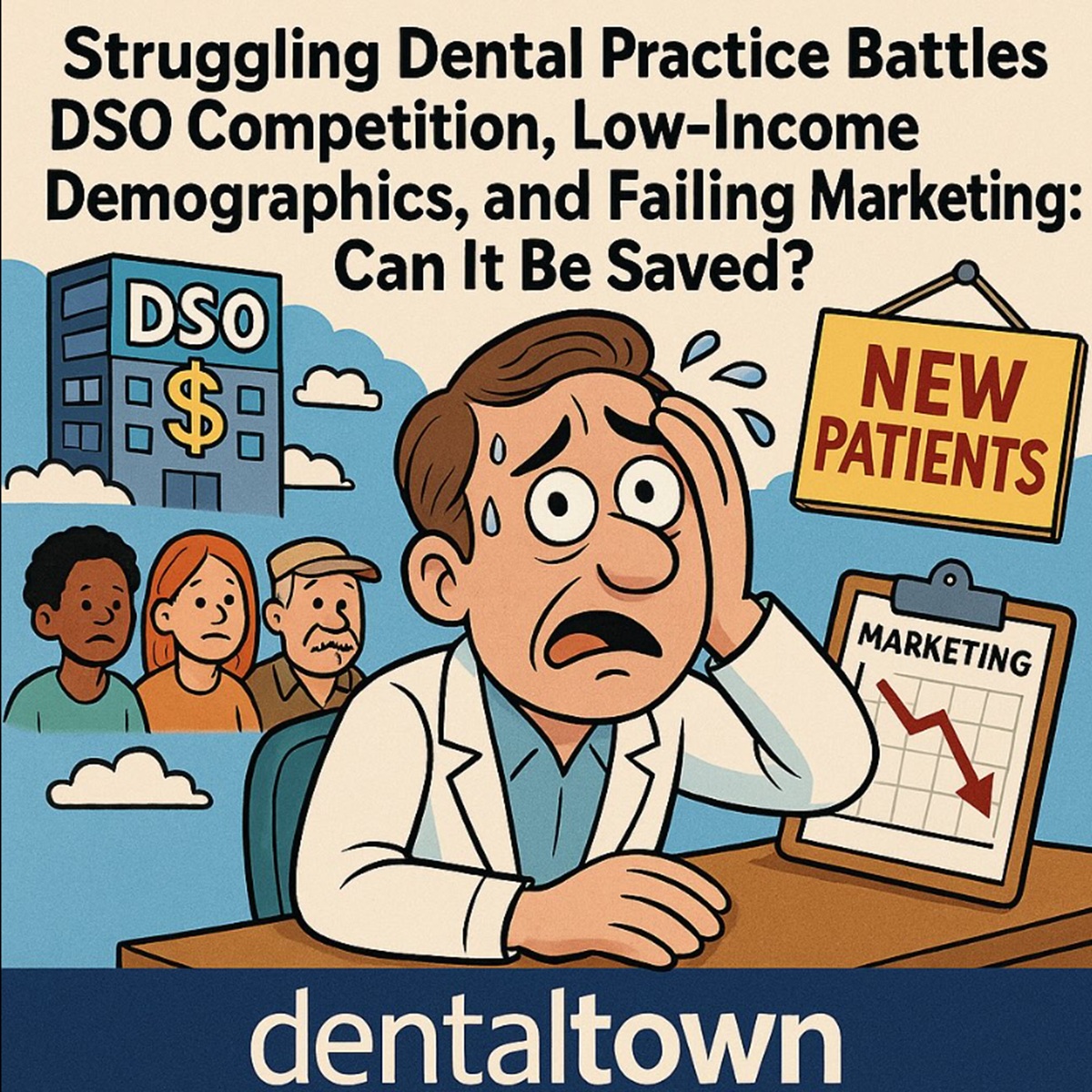Struggling Dental Practice Battles DSO Competition, Low-Income Demographics and Failing Marketing Can it be saved?