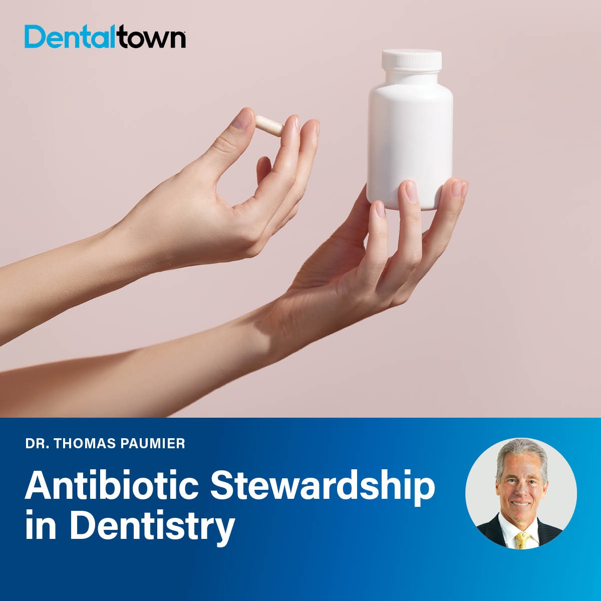 Antibiotic Stewardship in Dentistry Dr. Thomas Paumier discusses how dentists can reduce antimicrobial resistance risk by taking thorough medical histories and following current clinical guidelines for responsible antibiotic prescribing.