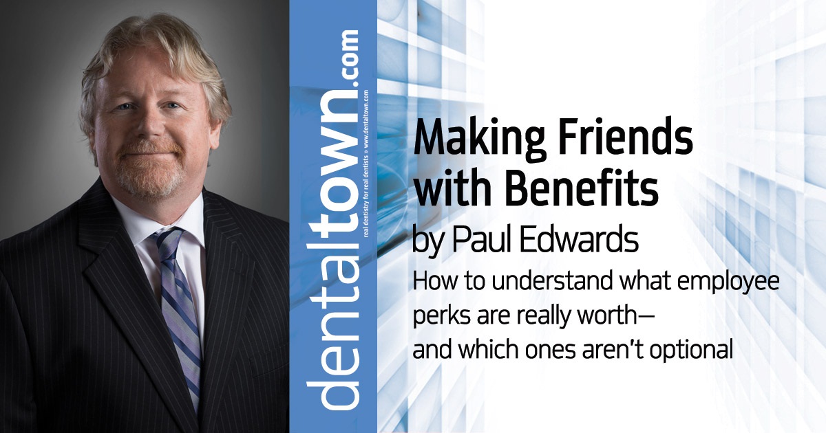 Making Friends with Benefits: How to understand what employee perks are really worth Paul Edwards of CEDR Solutions helps clear up the difference between optional benefits and legal obligations for your employees.