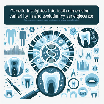 Genetic Insights into Tooth Dimension Variability in Humans and Evolutionary Significance