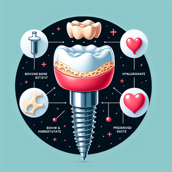 Natural Bovine Bone Substitute with Hyaluronate Enhances Socket Preservation for Dental Implant Success