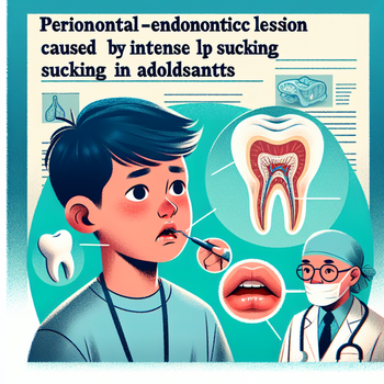 Case Report: Severe Periodontal-Endodontic Lesion Due to Intense Lip Sucking in Adolescents