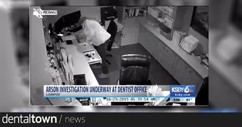 Man caught on surveillance video setting Lompoc dentist office on fire