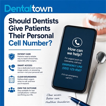 Should Dentists Give Patients Their Personal Cell Number?
