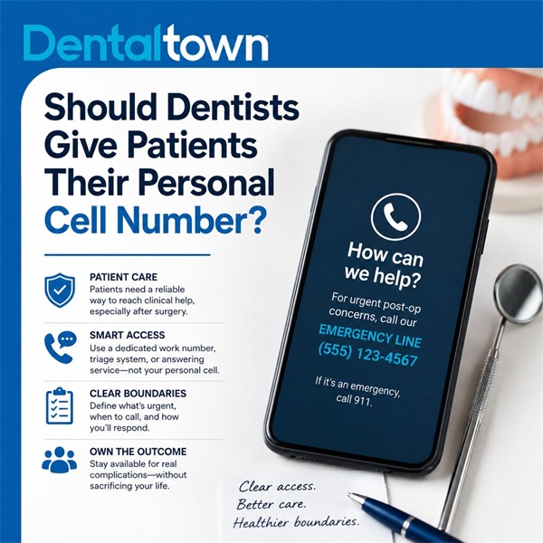 Should Dentists Give Patients Their Personal Cell Number?