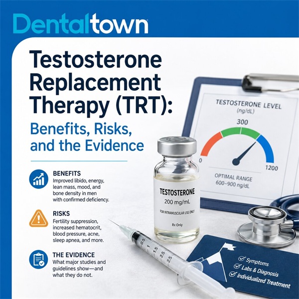 Testosterone Replacement Therapy (TRT): Benefits, Risks, and the Evidence 