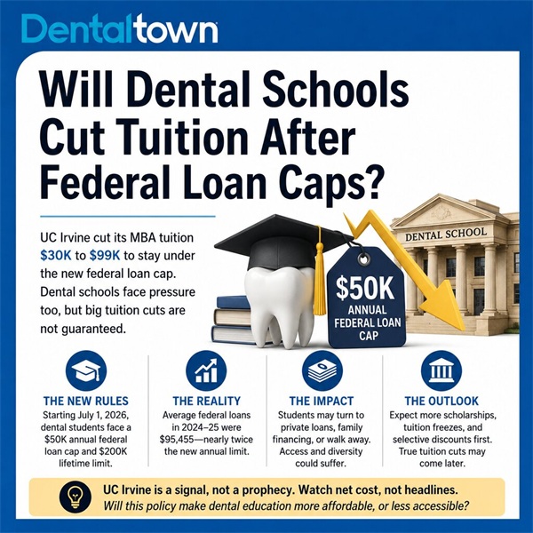 Will Dental Schools Cut Tuition After Federal Loan Caps?