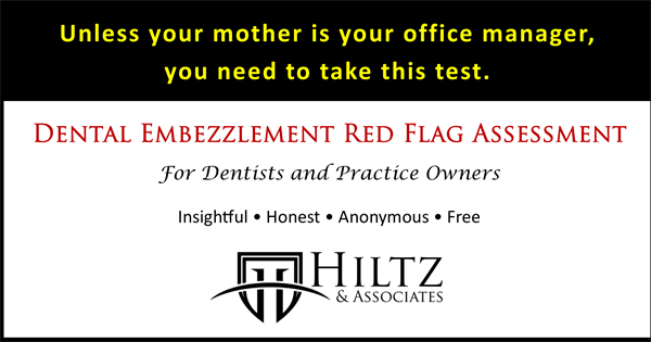 Dental Embezzlement Red Flag Assesssment