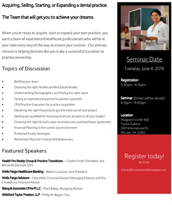 Dental Seminar on June 4th 
