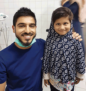 Advertising poster for the residents