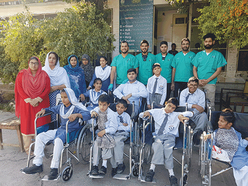 Advertising poster for the residents