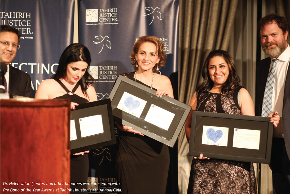 Dr. Helen Jafari presented the Pro Bono of the year Award