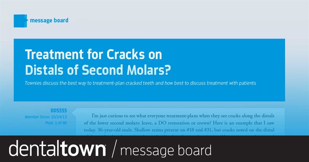 Treatment for Cracks on Distals of Second Molars?