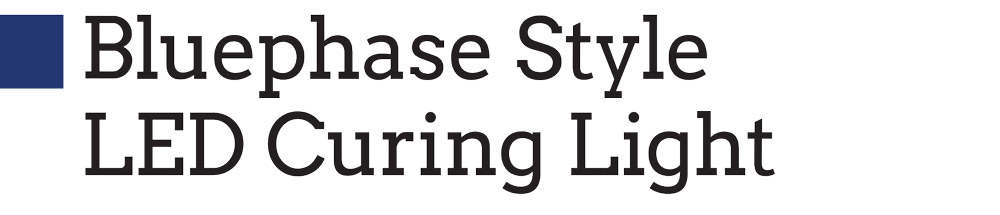 Product Profile Header: Bluephase Style LED Curing Light