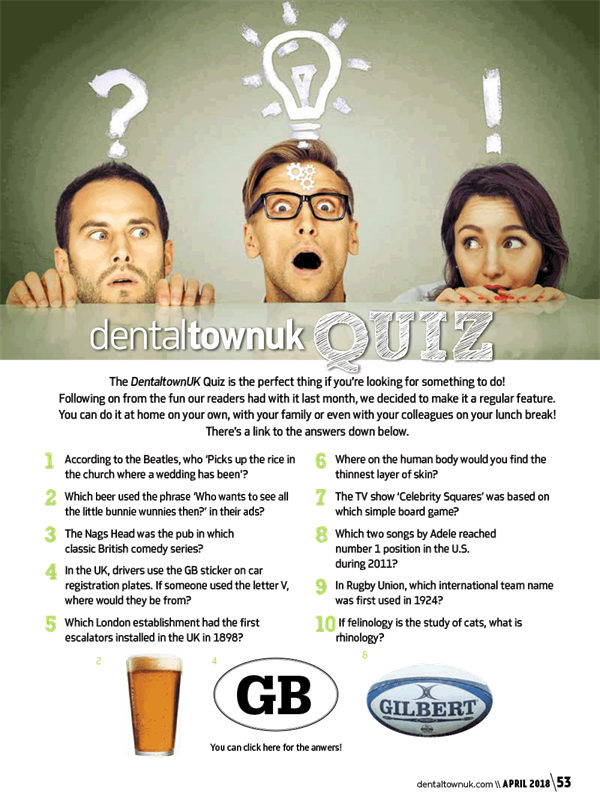 DentaltownUK Magazine - Quiz