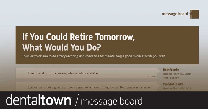 If You Could Retire Tomorrow, What Would You Do?