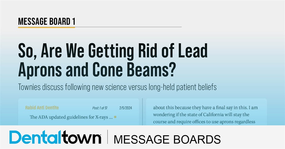 So, Are We Getting Rid of Lead Aprons and Cone Beams?