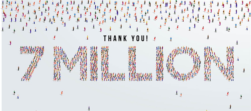 Howard Speaks: Thanks a Million! (7 Million, That Is)