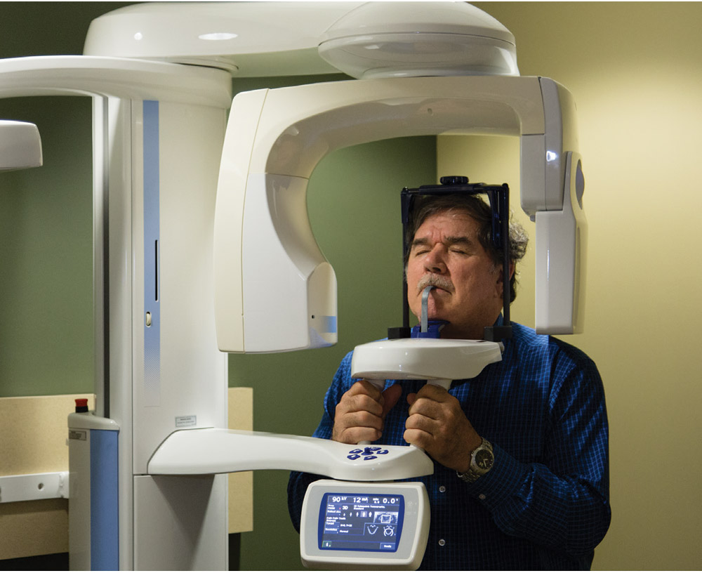 Patient having conebeam scan