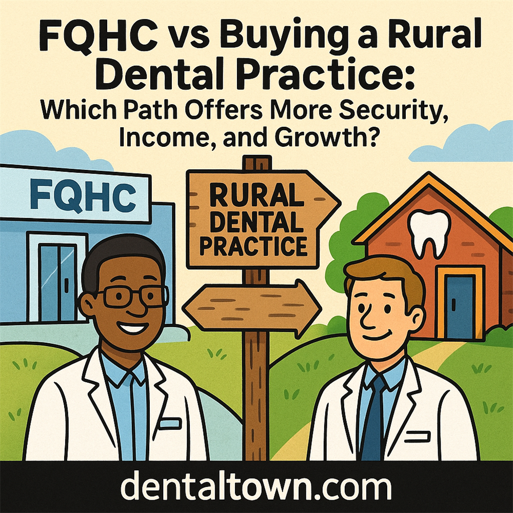 FQHC vs Buying a Rural Dental Practice: Which Path Offers More Security, Income, and Growth?