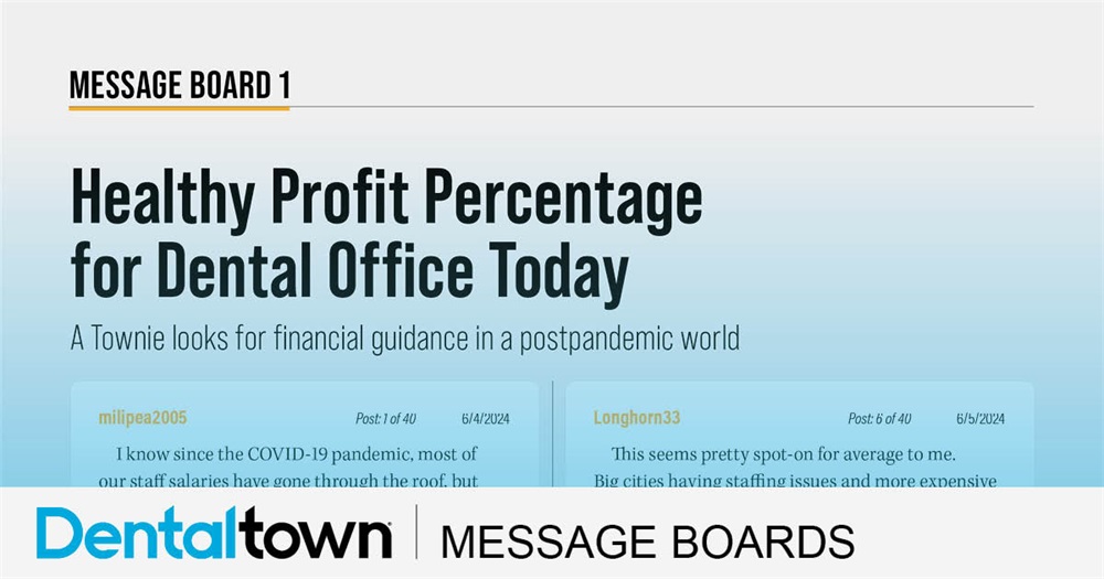 Healthy Profit Percentage for Dental Office Today