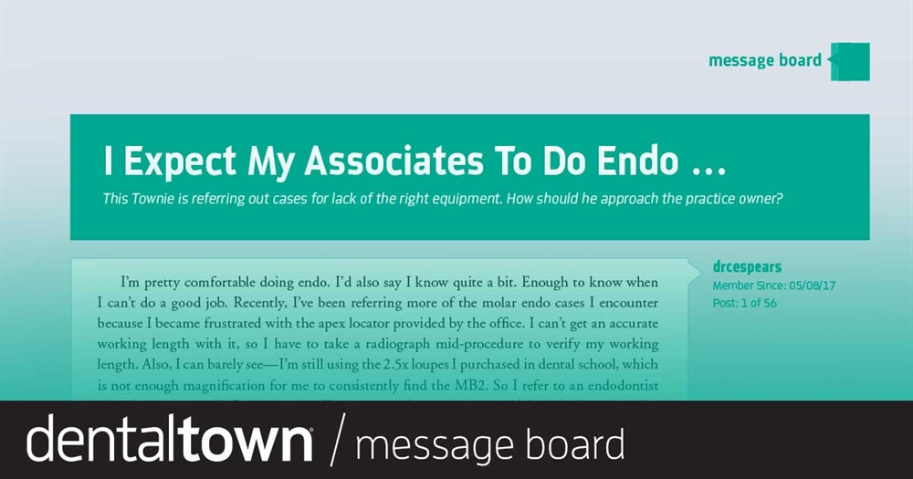 I Expect My Associates To Do Endo …