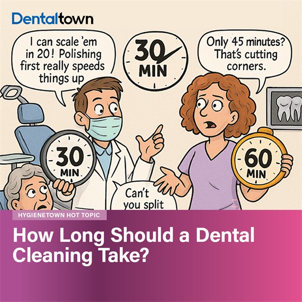 Hygienetown: How Long Should a Dental Cleaning Take?