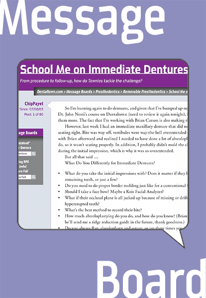 Message Board Header