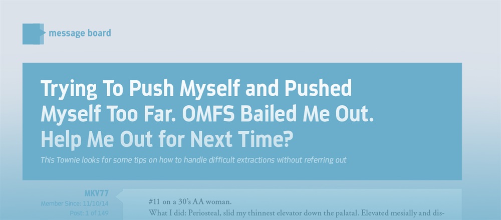 Trying To Push Myself and Pushed Myself Too Far. OMFS Bailed Me Out. Help Me Out for Next Time?