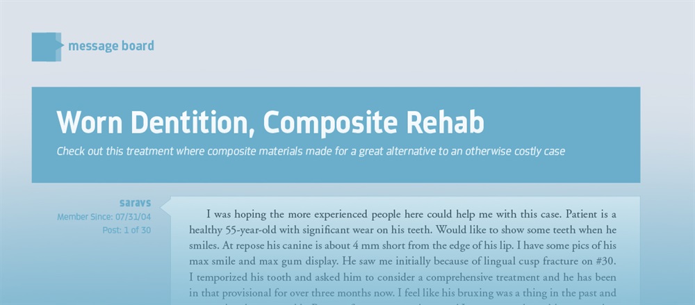 Worn Dentition, Composite Rehab