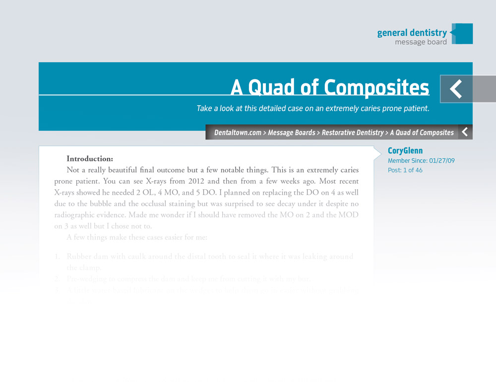Message Board Header