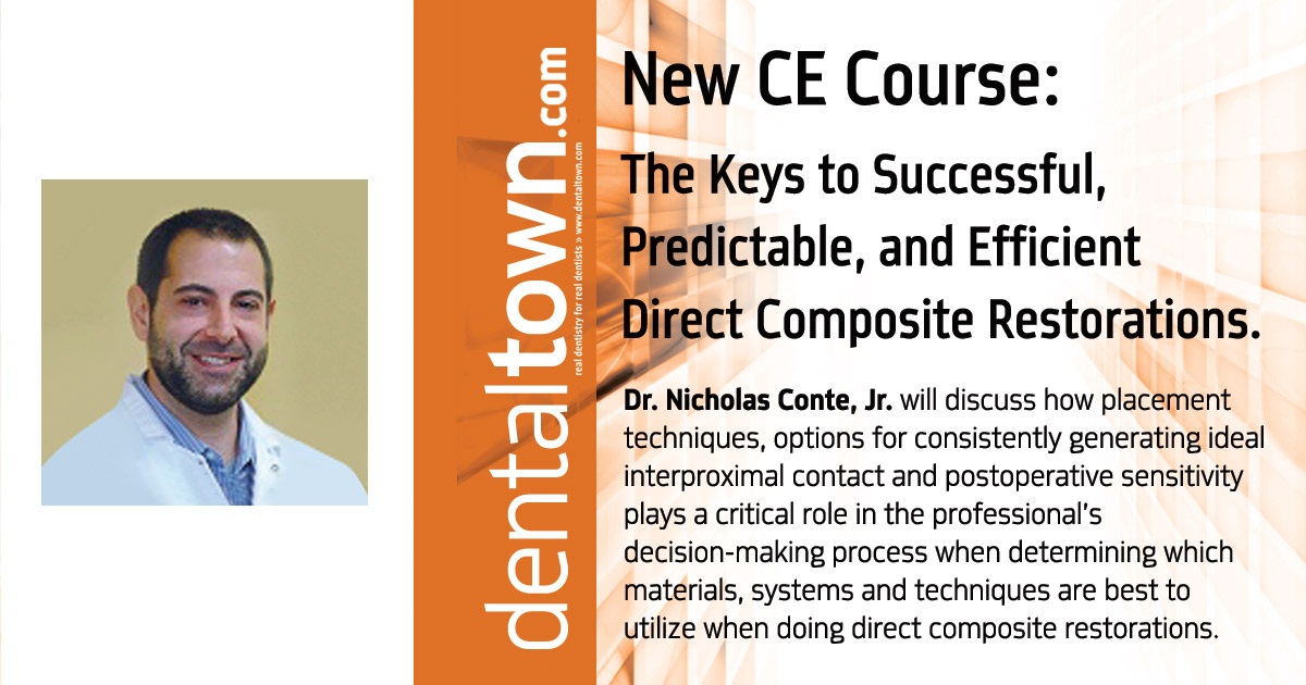The Keys to Successful, Predictable, and Efficient Direct Composite Restorations. Filmed LIVE at Townie Meeting!