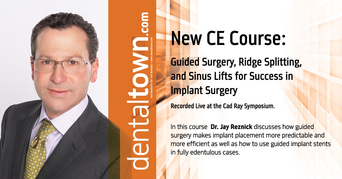 Guided Surgery, Ridge Splitting, and Sinus Lifts for Success in Implant Surgery....Recorded Live at the Cad Ray Symposium.