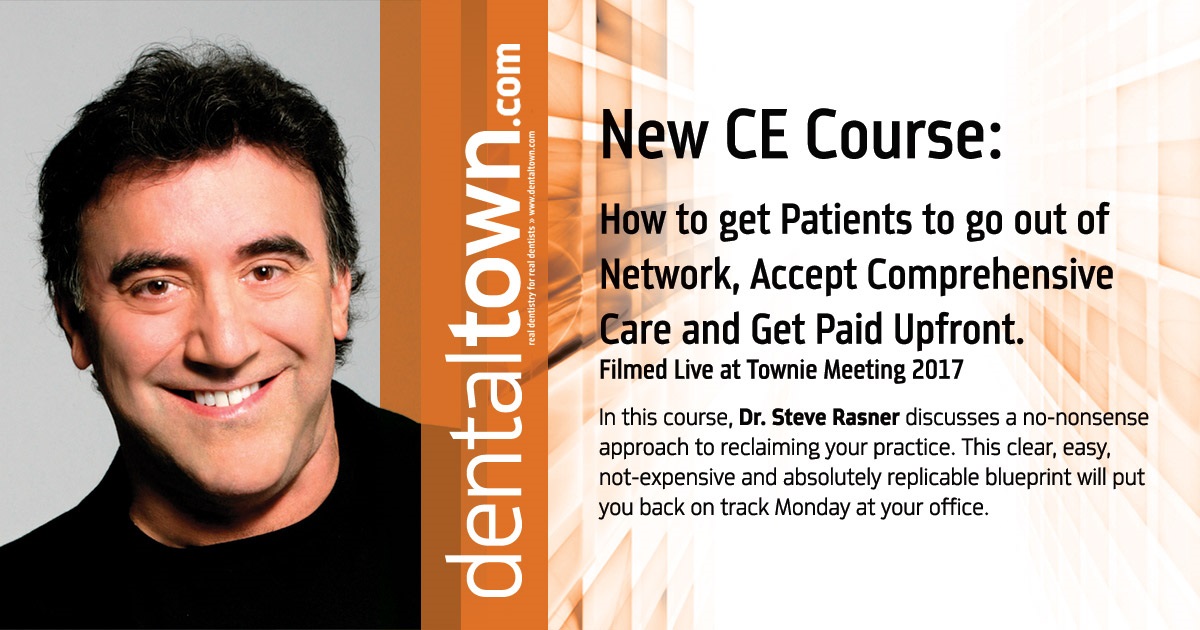 How to get Patients to go out of Network, Accept Comprehensive Care and Get Paid Upfront. Filmed Live at Townie Meeting.