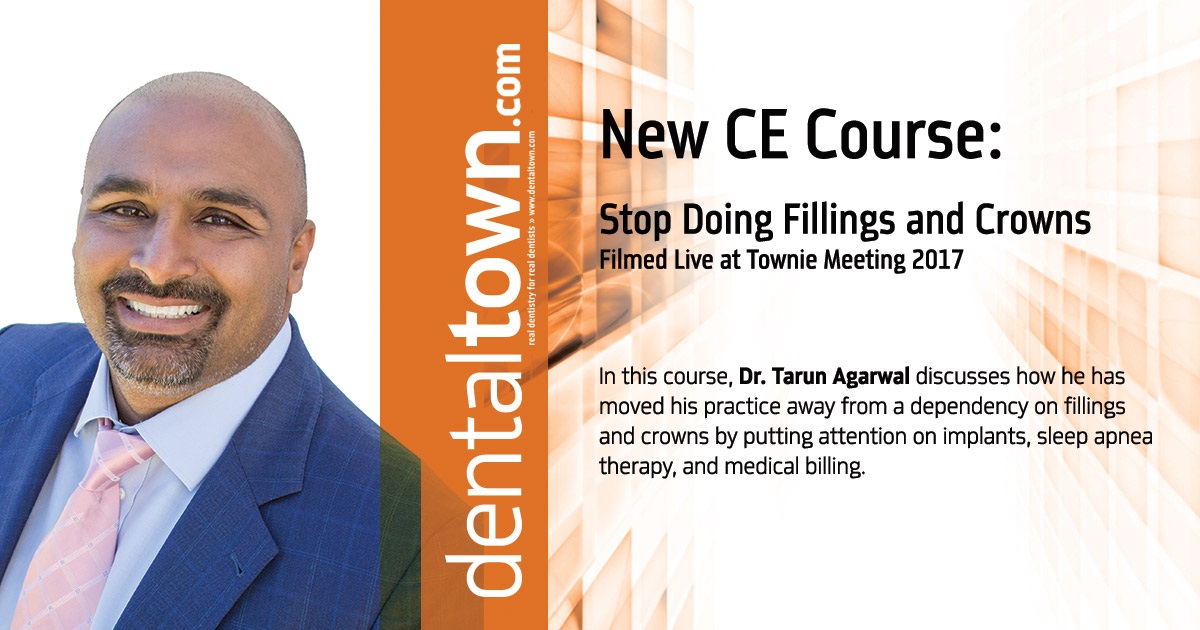 Stop Doing Fillings and Crowns... Filmed Live at Townie Meeting.